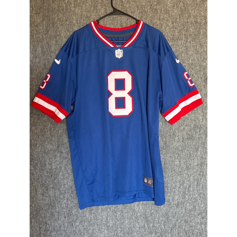Nike New York Giants Daniel Jones 8 On Field Jersey‎ Mens XL Blue Football NFL